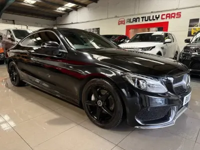 Używany Mercedes C220 AMG line 170 KM (125 kW) 2017 Czarny Coupe