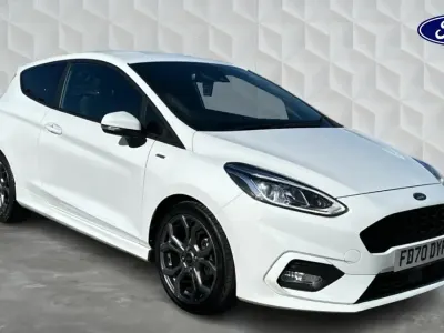 Begagnad Ford Fiesta ST-Line 155 HK (114 kW) 2020 Vit Halvkombi