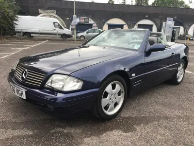Used Mercedes SL320 2000 Blue Cabriolet