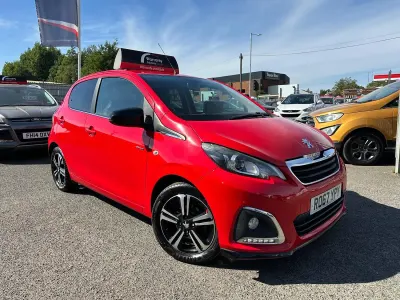 Used Peugeot 108 GT-line 82 HP (60 kW) 2017 Red Hatchback