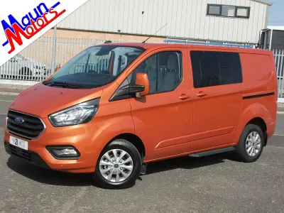 Used Ford Transit Custom Limited 170 HP (125 kW) 2021 Orange Van