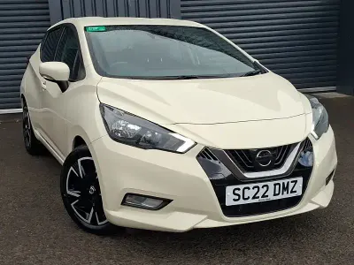 Used Nissan Micra Acenta 92 HP (67 kW) 2022 White Hatchback