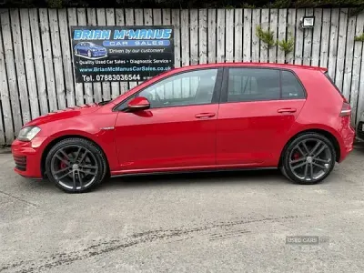 Used VW Golf VII GTD 184 HP (135 kW) 2017 Red Hatchback