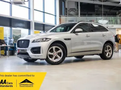 Używany Jaguar F-Pace R-Sport 240 KM (176 kW) 2018 Srebrny SUV
