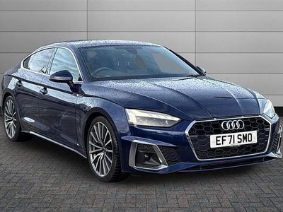 Used Audi A5 Comfort 150 HP (110 kW) 2022 Navarra blue Coupe