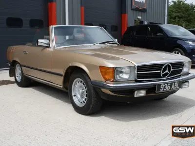 Used Mercedes SL380 218 HP (160 kW) 1983 Gold Cabriolet