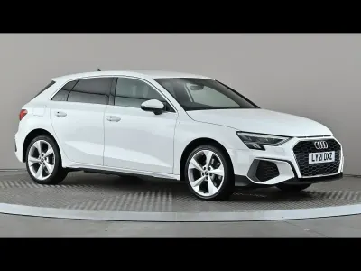 Used Audi A3 e-tron S-Line 2021 White Hatchback