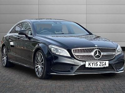 Used Mercedes CLS350 AMG Line Premium 258 HP (189 kW) 2015 Obsidian black Sedan