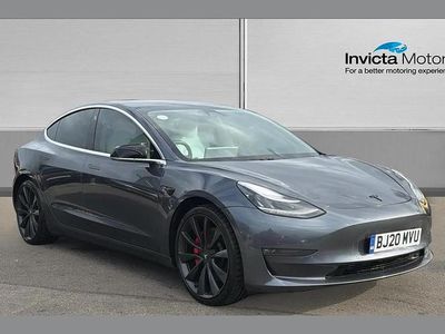 Used Tesla Model 3 Performance 461 kW (627 HP) 2020 Grey Sedan