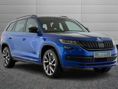 Used Skoda Kodiaq SportLine 150 HP (110 kW) 2021 Blue SUV