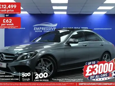 Used Mercedes C220 AMG Line Premium 170 HP (125 kW) 2017 Grey Sedan