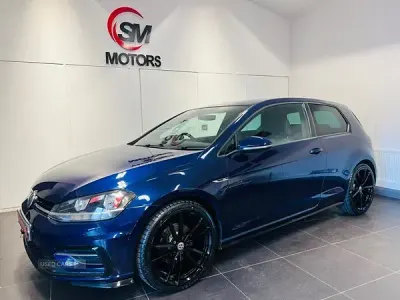 Used VW Golf VII R-line 150 HP (110 kW) 2017 Blue Hatchback