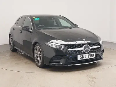 Used Mercedes A220 AMG line 190 HP (139 kW) 2021 Black Hatchback
