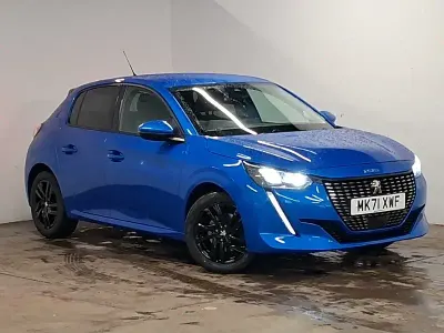 Used Peugeot 208 Allure Premium 100 HP (73 kW) 2021 Blue Hatchback