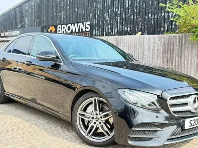Used Mercedes E200 AMG line 150 HP (110 kW) 2017 Black Sedan