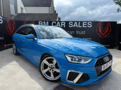 Used Audi A4 S-Line 163 HP (119 kW) 2020 Blue Estate