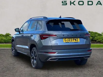 Begagnad Skoda Karoq SportLine 150 HK (110 kW) 2023 Grå SUV
