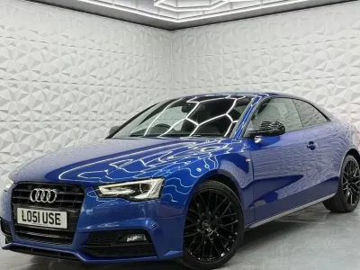 Used Audi A5 Black Edition 190 HP (139 kW) 2016 Blue Coupe