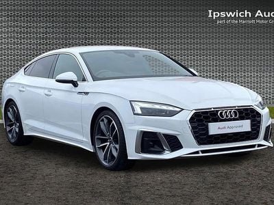 Used Audi A5 Sportback S-Line 161 HP (118 kW) 2022 White Hatchback