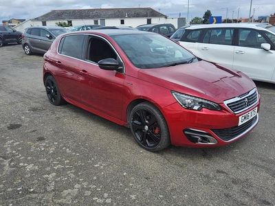 Used Peugeot 308 GT-line 130 HP (95 kW) 2016 Red Hatchback