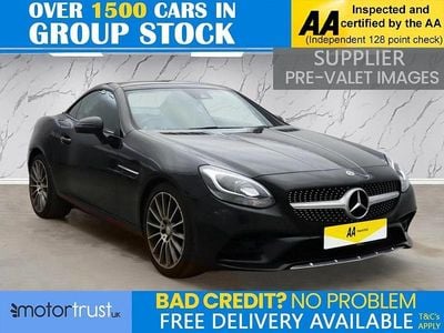 Used Mercedes SLC200 AMG line 184 HP (135 kW) 2018 Black Cabriolet