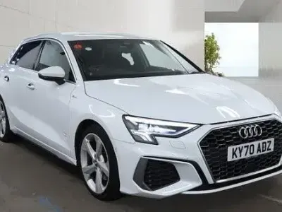 Used Audi A3 S-Line 150 HP (110 kW) 2020 White Sedan