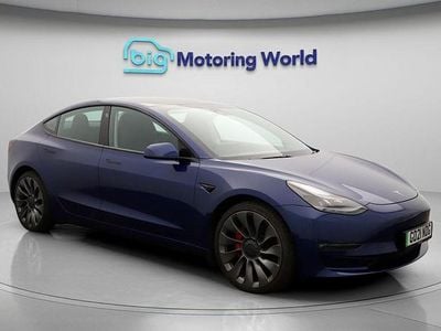 Blue Used 2021 Tesla Model 3 Performance Sedan | £20,900 (Good price)