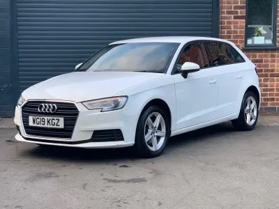 Used Audi A3 S-Line 2019 White Sedan