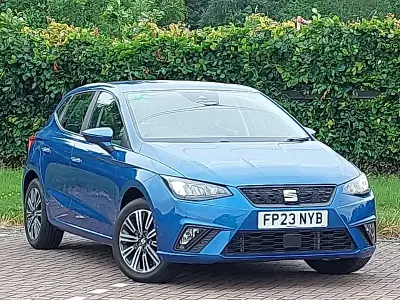 Used Seat Ibiza SE Technology 95 HP (69 kW) 2023 Blue Hatchback