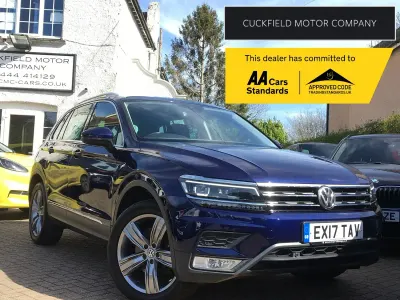 Begagnad VW Tiguan SEL 190 HK (139 kW) 2017 Blå SUV