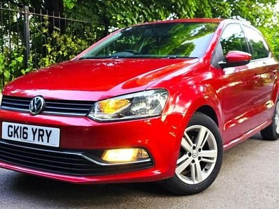 Used VW Polo Match 75 HP (55 kW) 2016 Red Hatchback