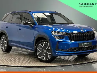 Used Skoda Kodiaq SportLine 142 HP (104 kW) 2026 Race blue metallic SUV