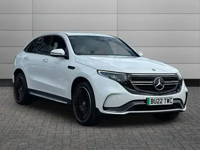 Used Mercedes EQC400 AMG Line Premium Plus 300 kW (408 HP) 2022 Opalith white SUV