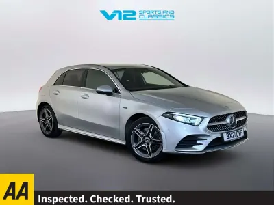 Used Mercedes A250 AMG line 218 HP (160 kW) 2021 Silver Hatchback