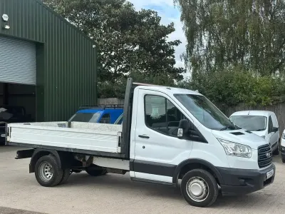 Used Ford Transit 100 HP (73 kW) 2015 White Cabriolet
