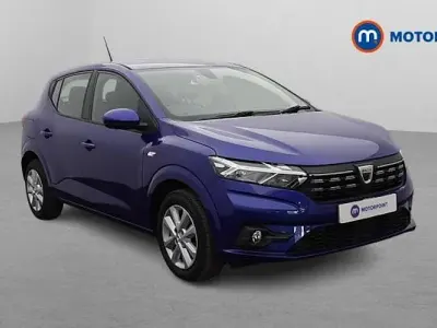 Used Dacia Sandero Comfort 91 HP (66 kW) 2021 Blue Hatchback
