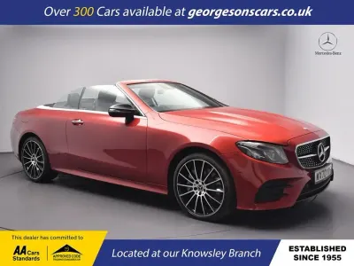 Usado Mercedes E400 AMG line 340 HP (250 kW) 2020 Vermelho Cabrios