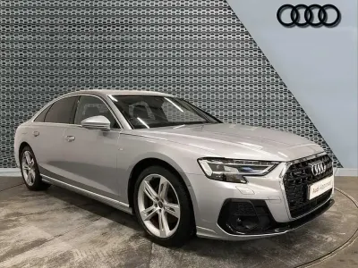 Used Audi A8L S-Line 281 HP (206 kW) 2022 Silver Sedan