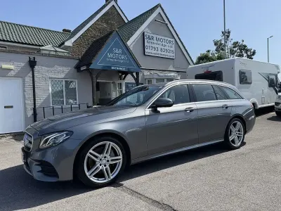 Used Mercedes E220 AMG line 191 HP (140 kW) 2017 Grey Estate