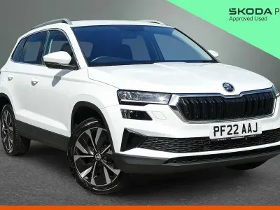 Gebraucht Skoda Karoq SE L 150 PS (110 kW) 2022 Weiß SUV