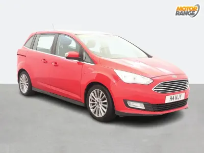 Used Ford Grand C-Max Titanium 125 HP (91 kW) 2019 Red MPV