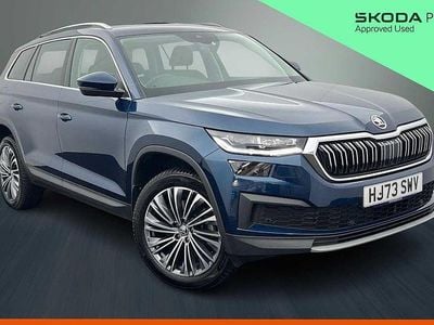 Used Skoda Kodiaq SE L Executive 110 HP (80 kW) 2023 Petrol blue metallic SUV