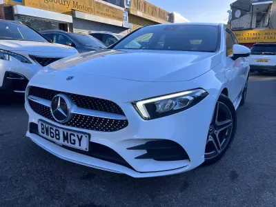 Used Mercedes A180 AMG line 2019 White Hatchback