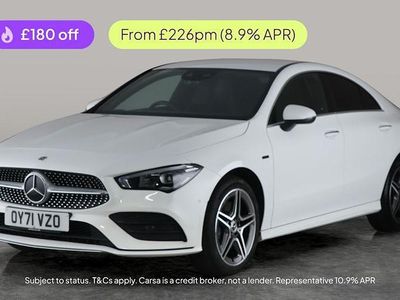 White Used 2021 Mercedes CLA250e AMG Line Premium Sedan | £17,650 (Fair price)