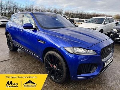 Begagnad Jaguar F-Pace Supercharged 380 HK (279 kW) 2018 Blå SUV