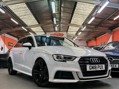 Used Audi A3 S-Line 150 HP (110 kW) 2018 White Sedan