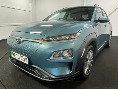 Second-hand Hyundai Kona Premium 150 kW (204 CP) 2020 Albastru SUV