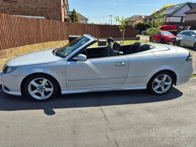 Begagnad Saab 9-3 Cabriolet Linear 2009 Silver Cab