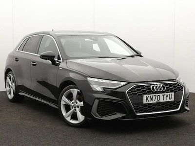 Used Audi A3 S-Line 150 HP (110 kW) 2020 Black Sedan