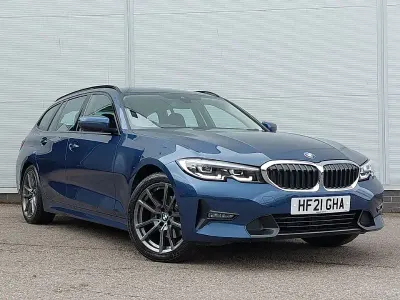 Used BMW 320 Sport Line 184 HP (135 kW) 2021 Blue Estate